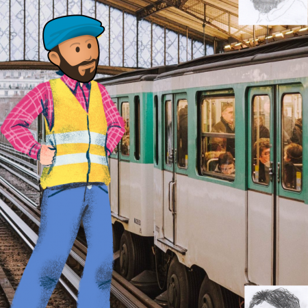 Aziz dans le métro