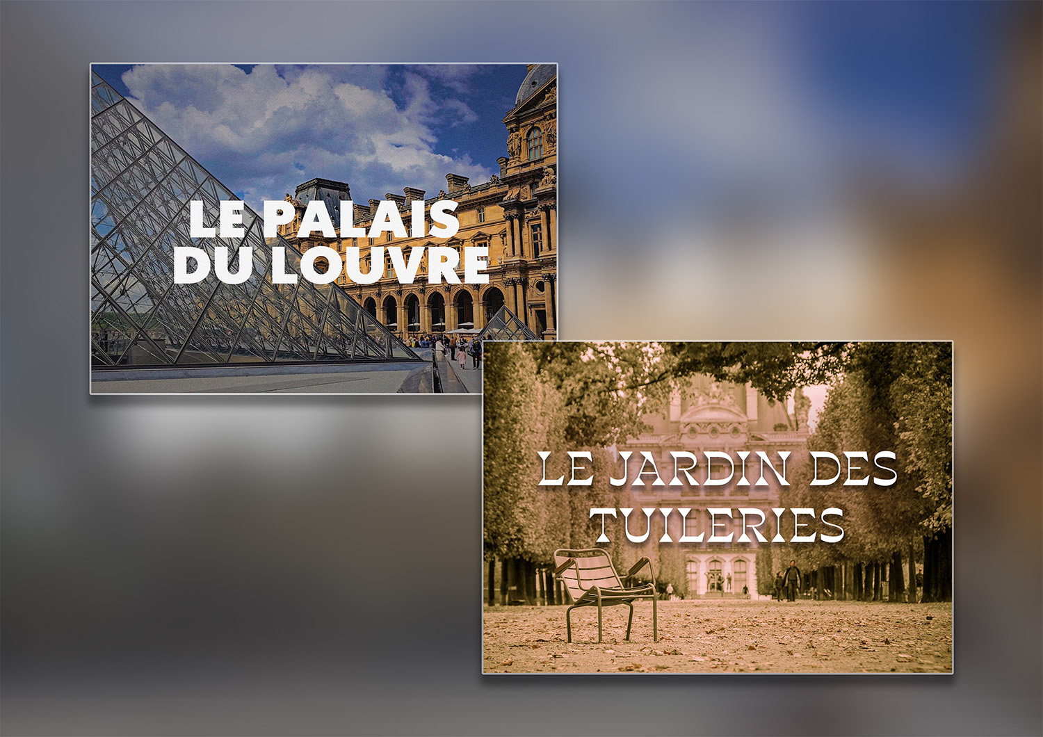 Le duo Louvre/Tuileries